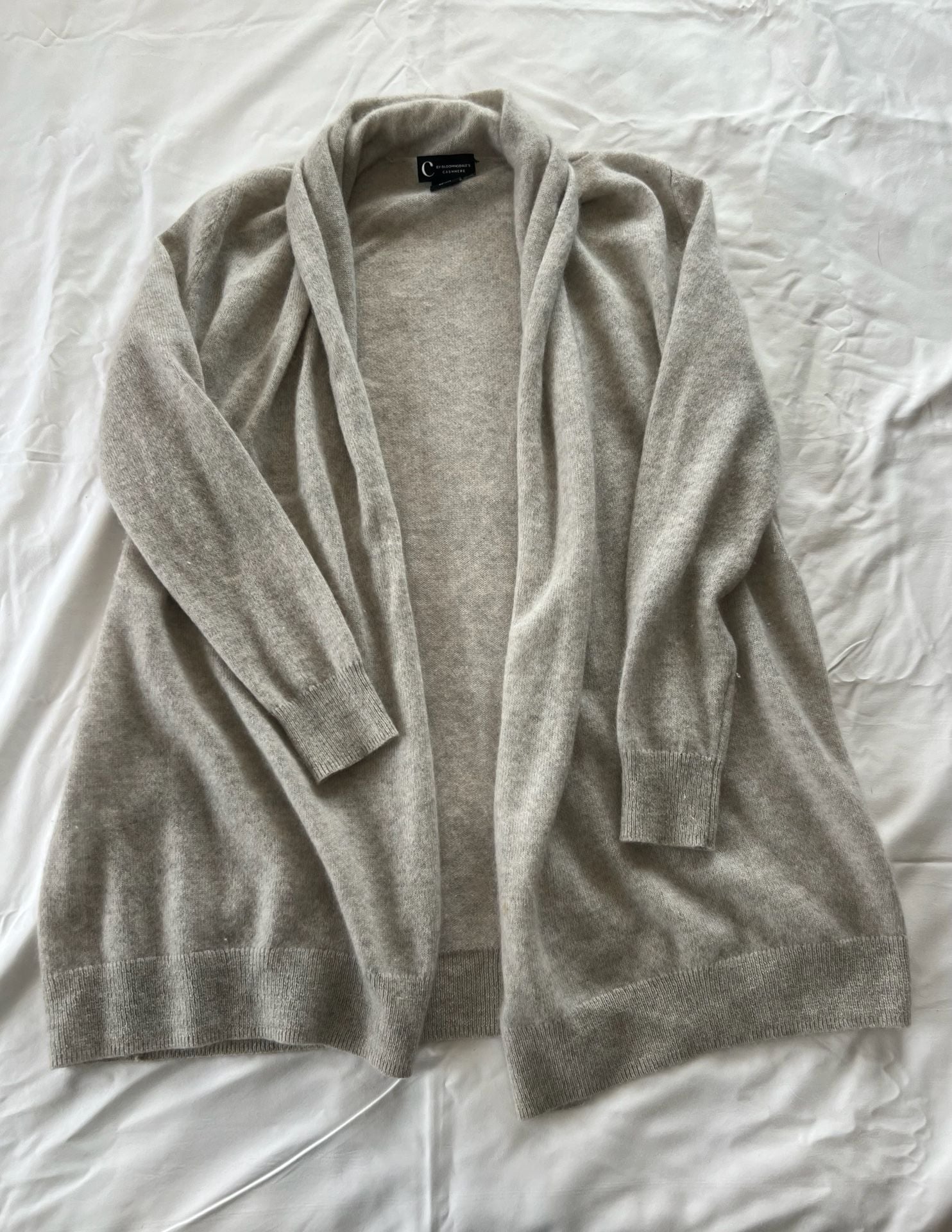 Beige Cashmere Cardigan Size S 2
