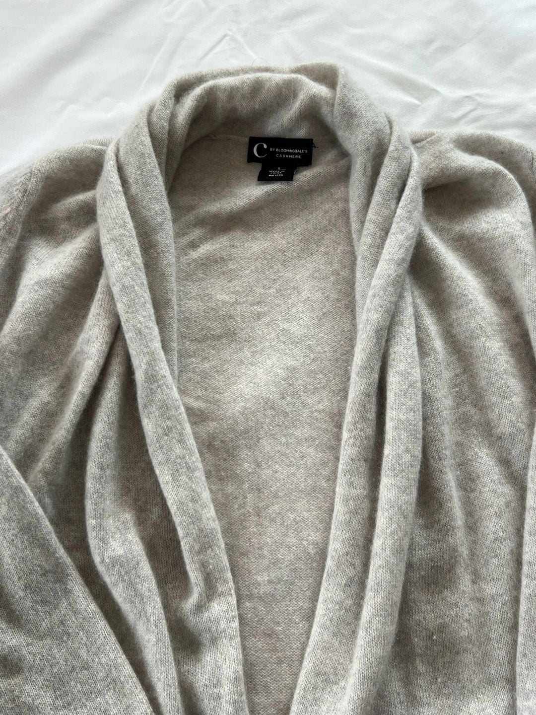 Beige Cashmere Cardigan Size S 4