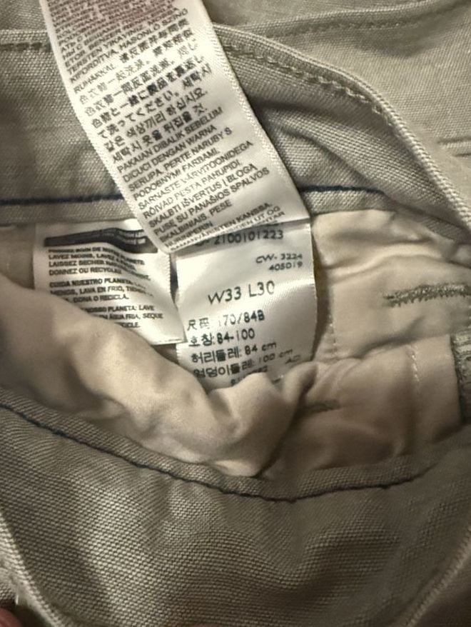 Levi's XX Chino Standard Taper Pants W33 L30 Gray 5