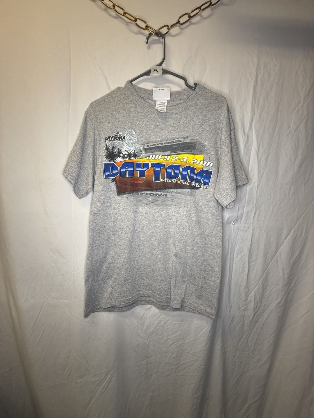 Daytona International Speedway July 2-3 2010 T-Shirt Size M Gray Graphic 2