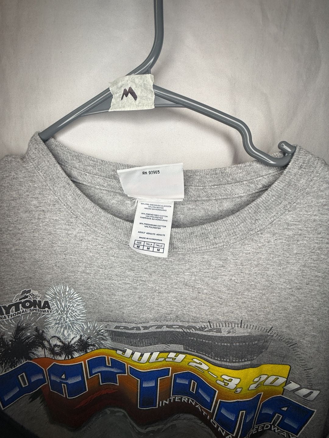 Daytona International Speedway July 2-3 2010 T-Shirt Size M Gray Graphic 3