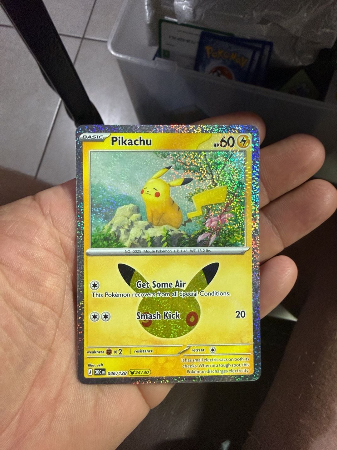 Pokemon Pikachu 046/128 Cosmos Holo Promo 2
