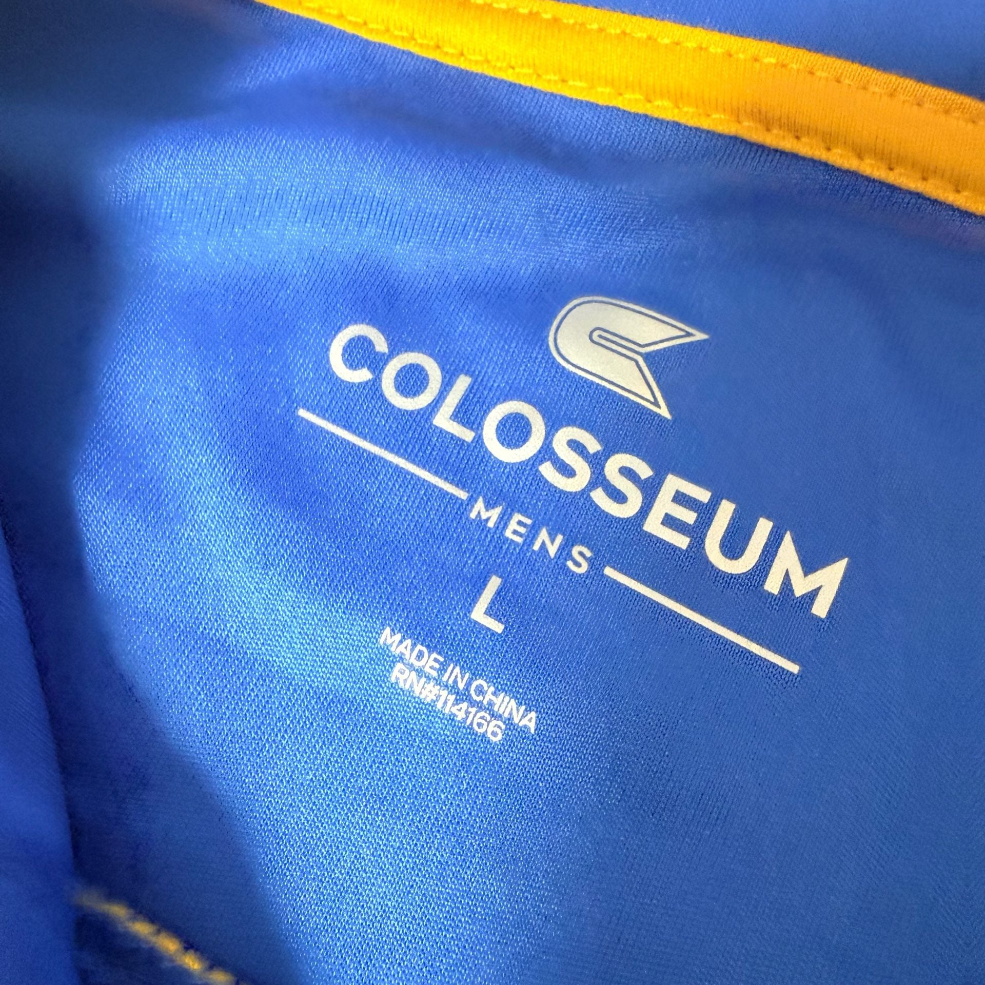 Colosseum UCLA Bruins Polo Shirt Size L Blue Gold 4