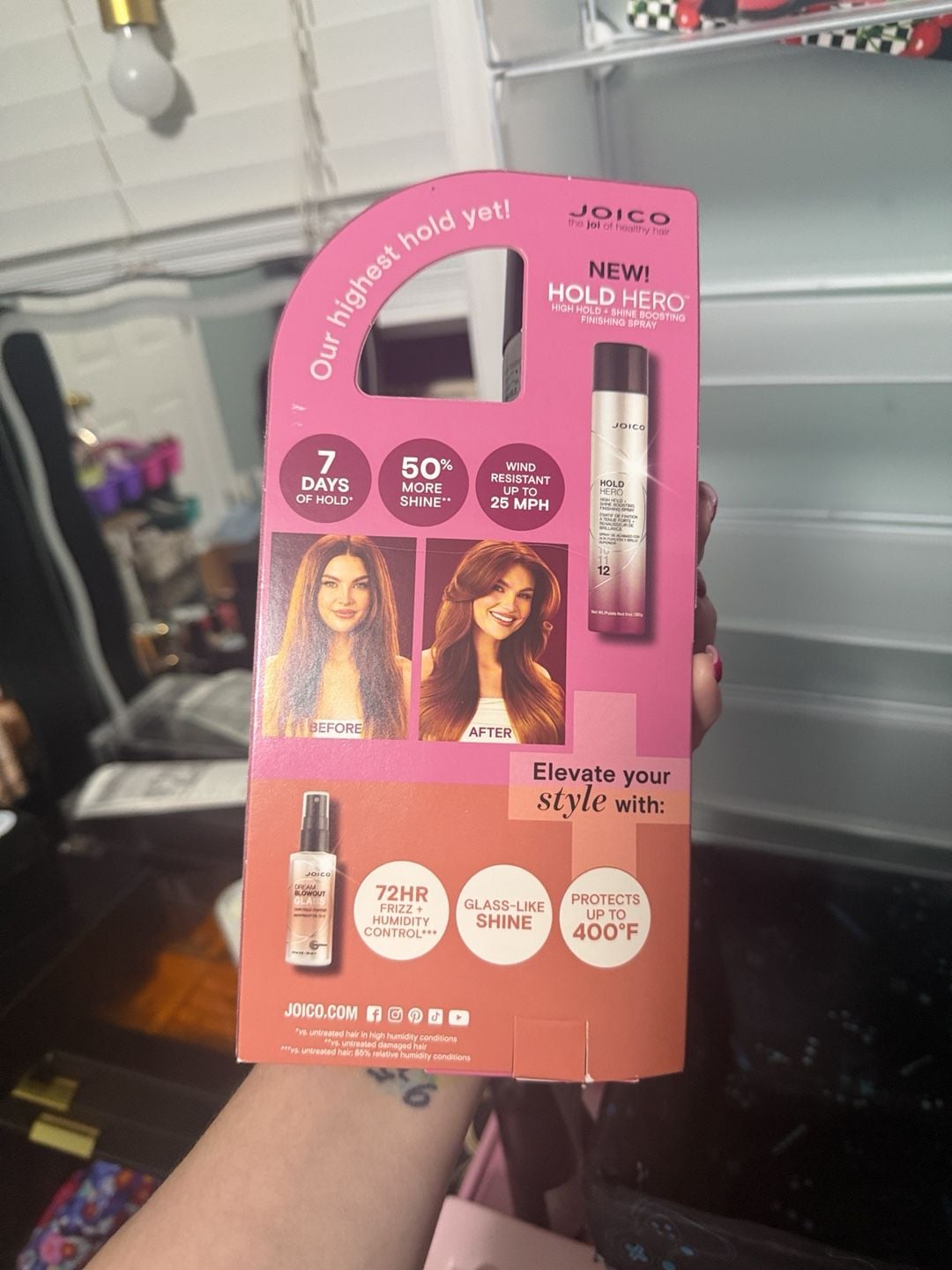 Joico Hold Hero And Dream Blowout Styling Spray Ultra Hold And Mega Shine Duo 2