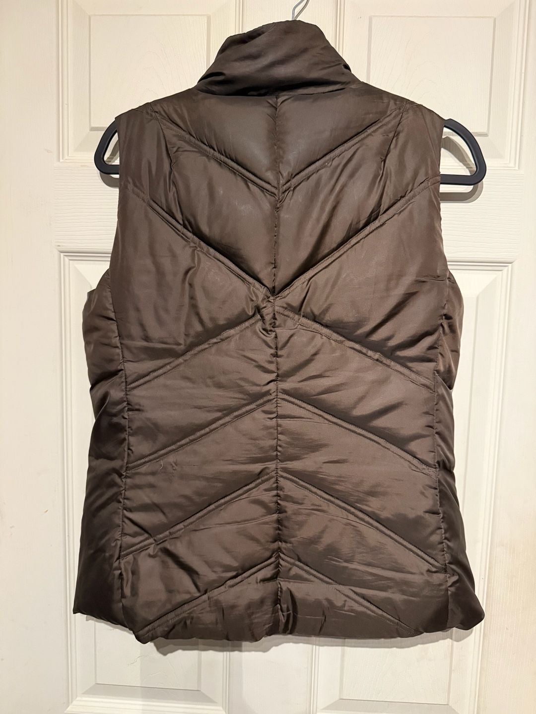 Eddie Bauer Down Puffer Vest Brown Size L 3