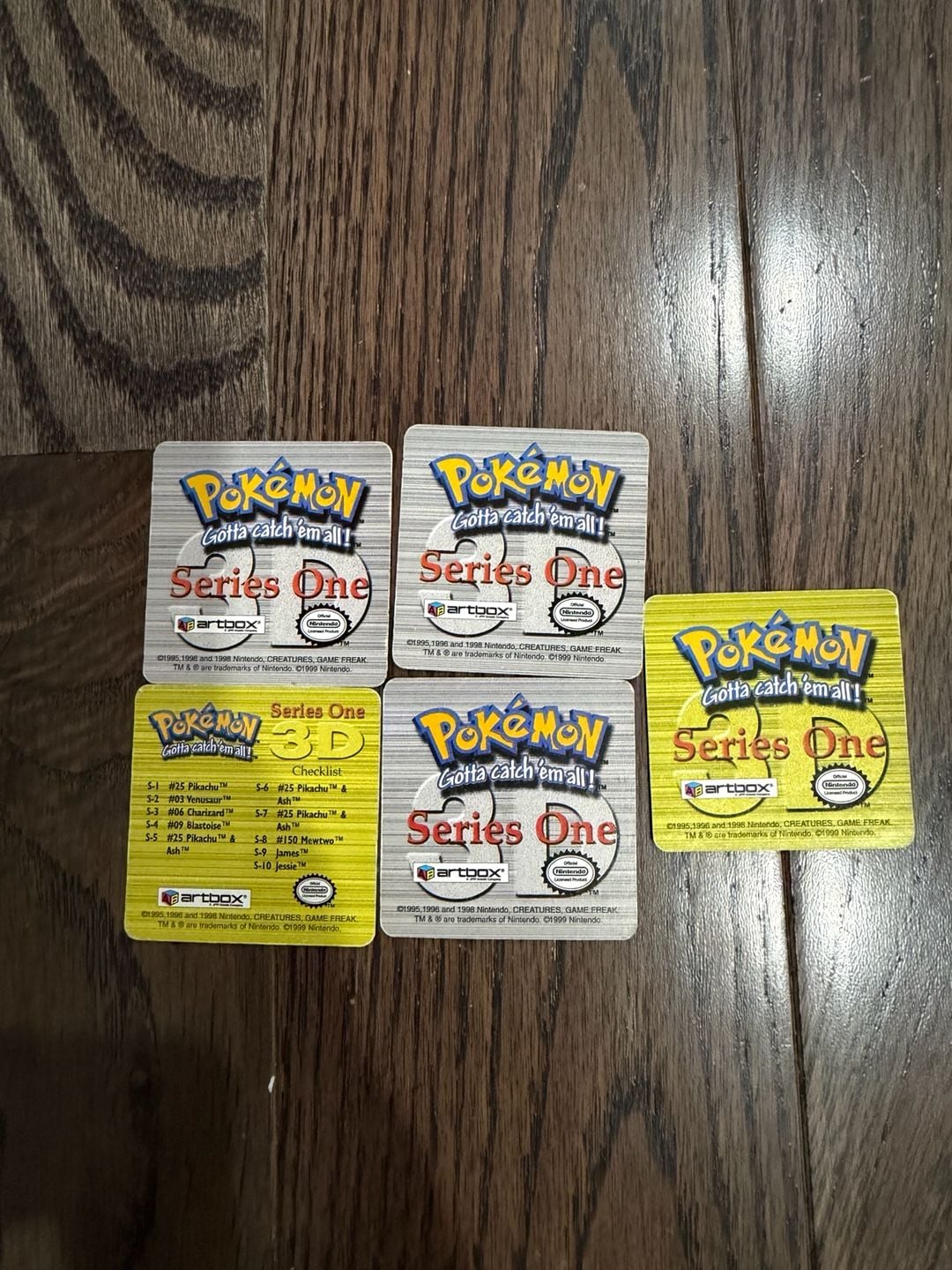 Artbox Pokemon Series One 3D Lenticular Magnet Lot of 5 2