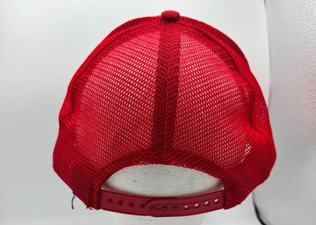 Vintage Corps Of Engineers Point Marion Pa Trucker Hat Red 4