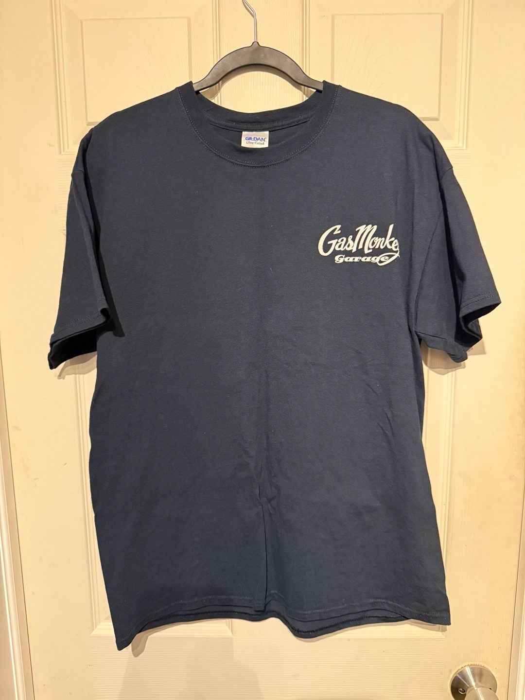 Gildan Gas Monkey Garage T-Shirt Size L Navy Blue 2