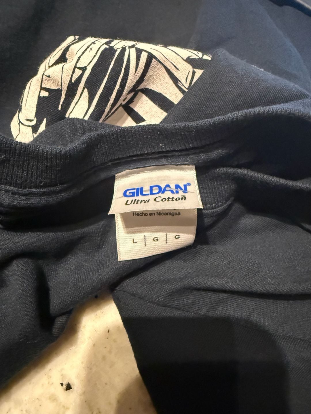 Gildan Gas Monkey Garage T-Shirt Size L Navy Blue 4