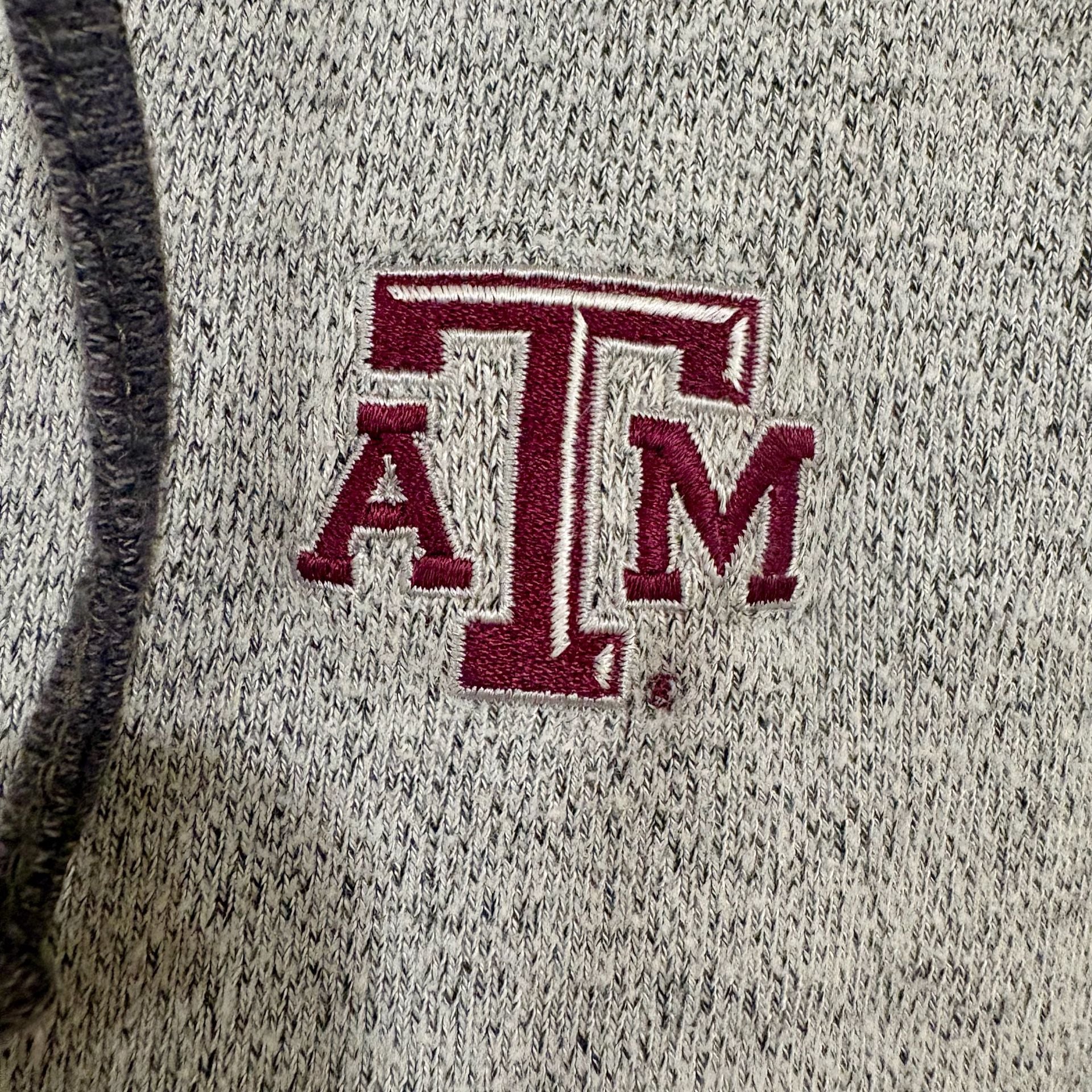 Texas A&M Aggies Antigua Women’s Medium Gray Maroon Lace Up Hoodie Long Sleeve 4