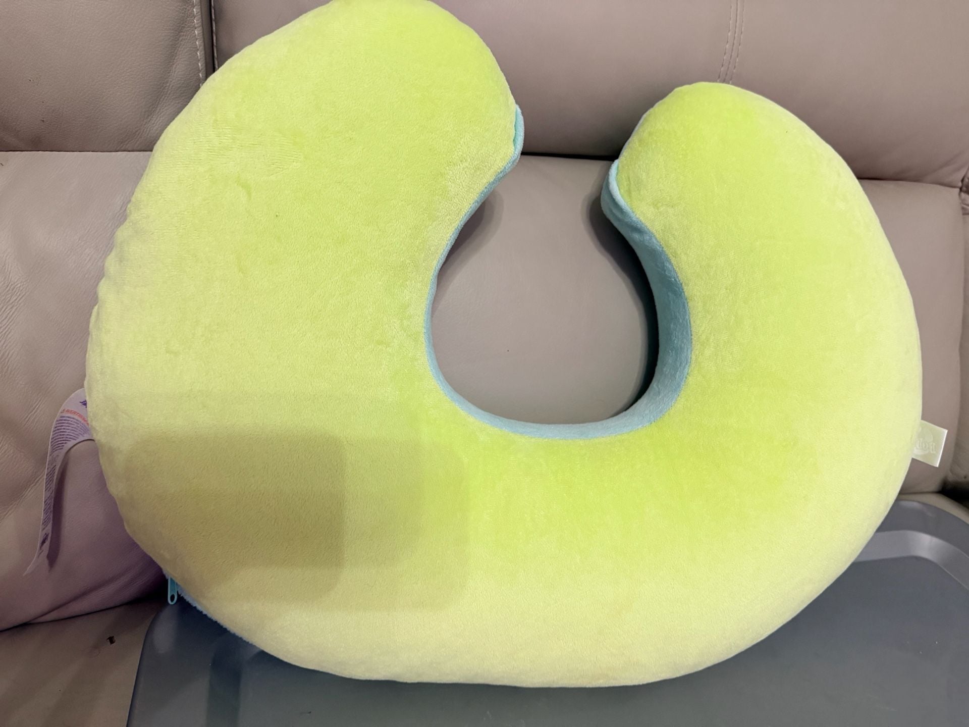 Boppy Nursing Pillow and Feeding Support Light Blue Plush 2