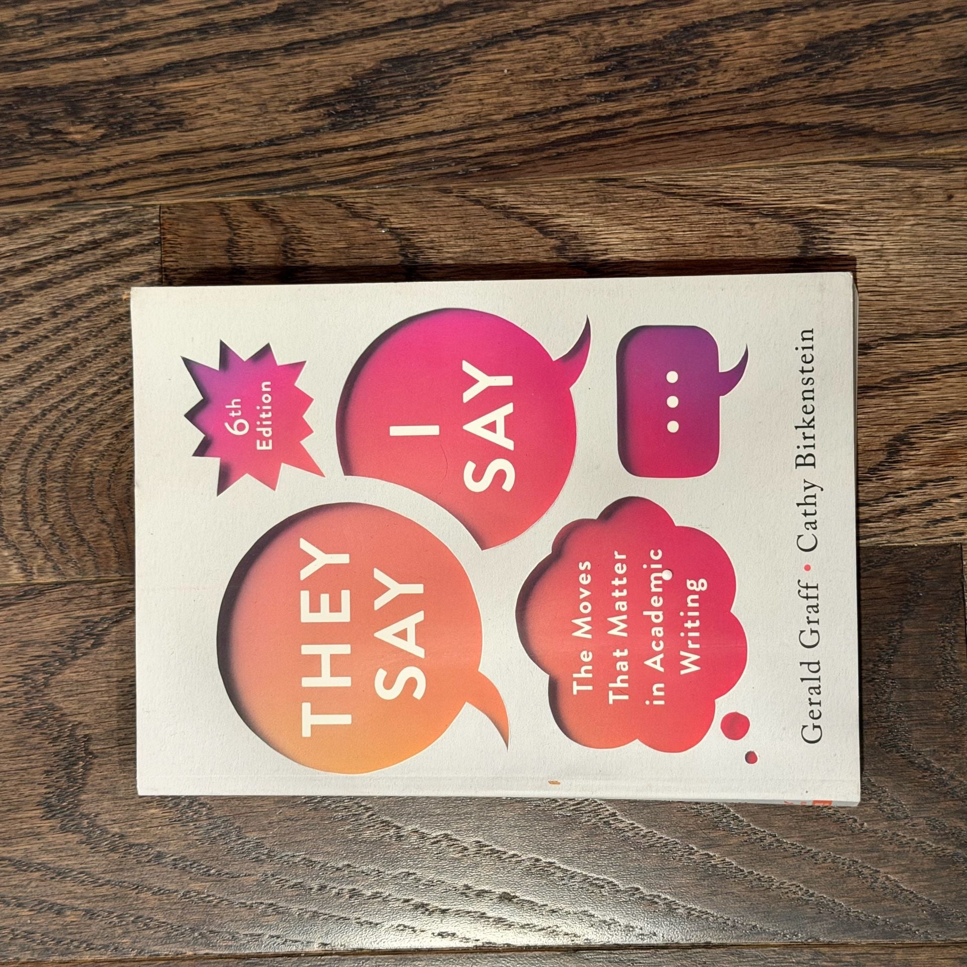 They Say I Say The Moves That Matter in Academic Writing 6th Edition 1