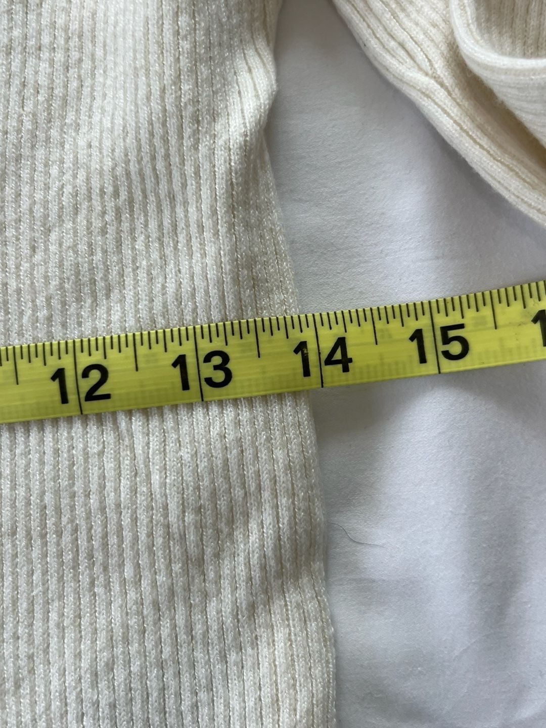 Steve Madden Ribbed Knit Cardigan Sweater White/Navy Blue 7