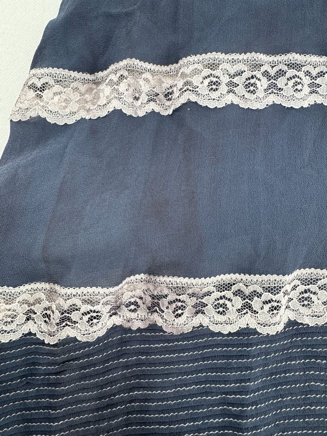 Reformation Navy Blue Lace Midi Dress 11