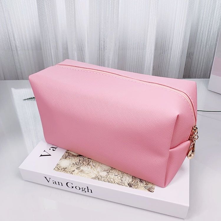 Unique Bargains PU Leather Waterproof Makeup Bag Cosmetic Case ..., 13