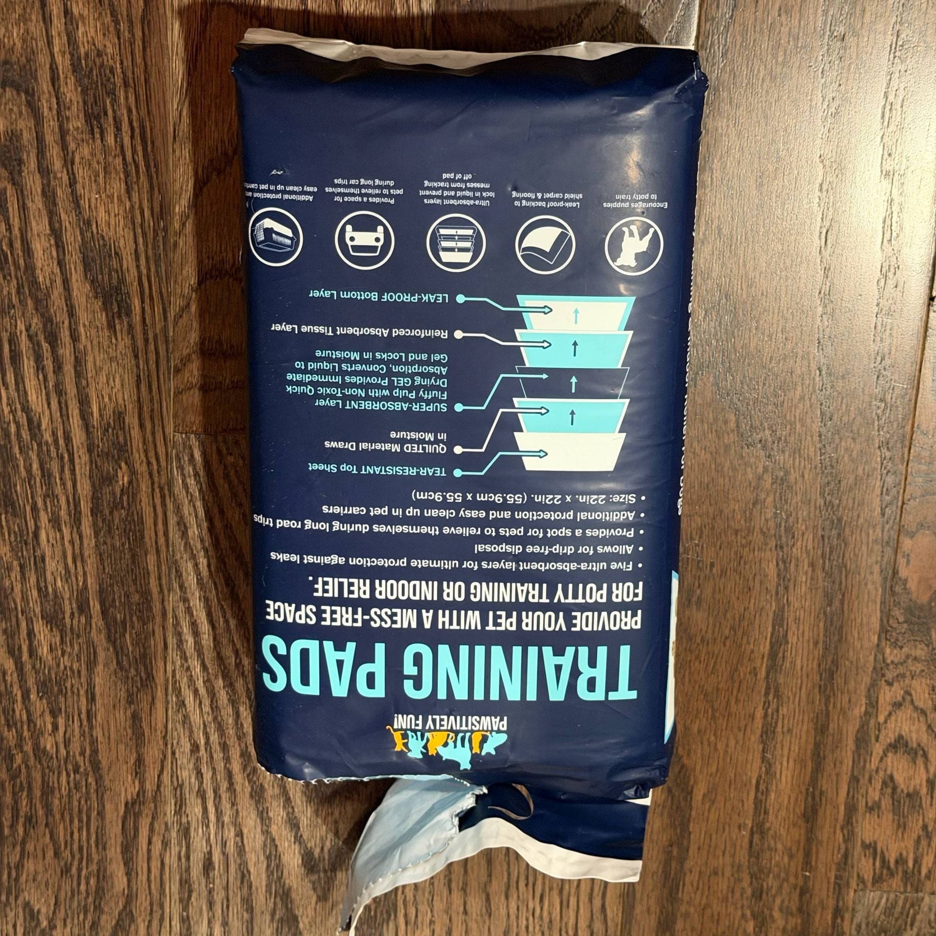 Pawsitively Fun! Training Pads 30 Pack 22in x 22in Dog Puppy Potty 2