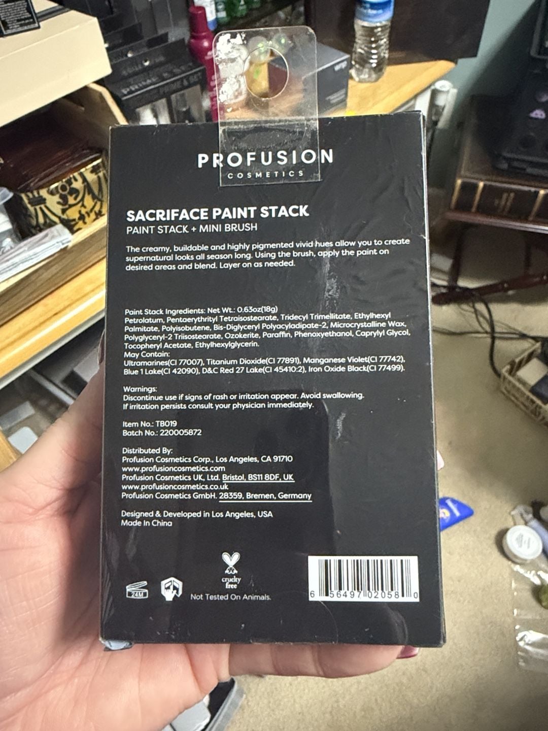 Profusion Cosmetics Sacrifice Paint Stack & Mini Brush 2