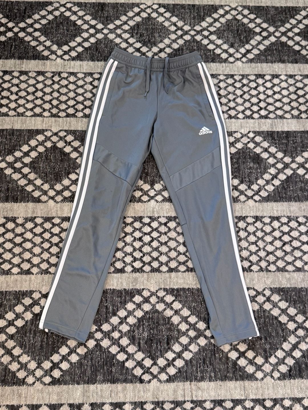 Adidas Tiro Training Pants Size 10/18 Gray Athletic Soccer Joggers 2