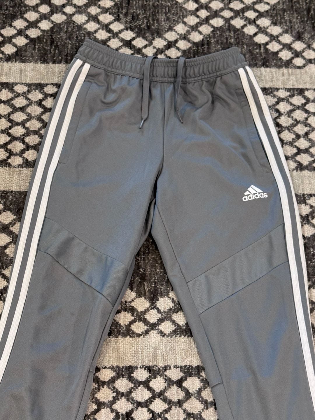 Adidas Tiro Training Pants Size 10/18 Gray Athletic Soccer Joggers 4