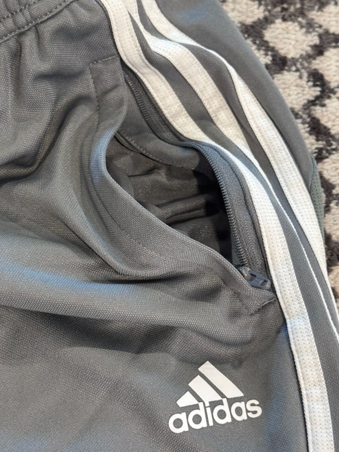 Adidas Tiro Training Pants Size 10/18 Gray Athletic Soccer Joggers 6
