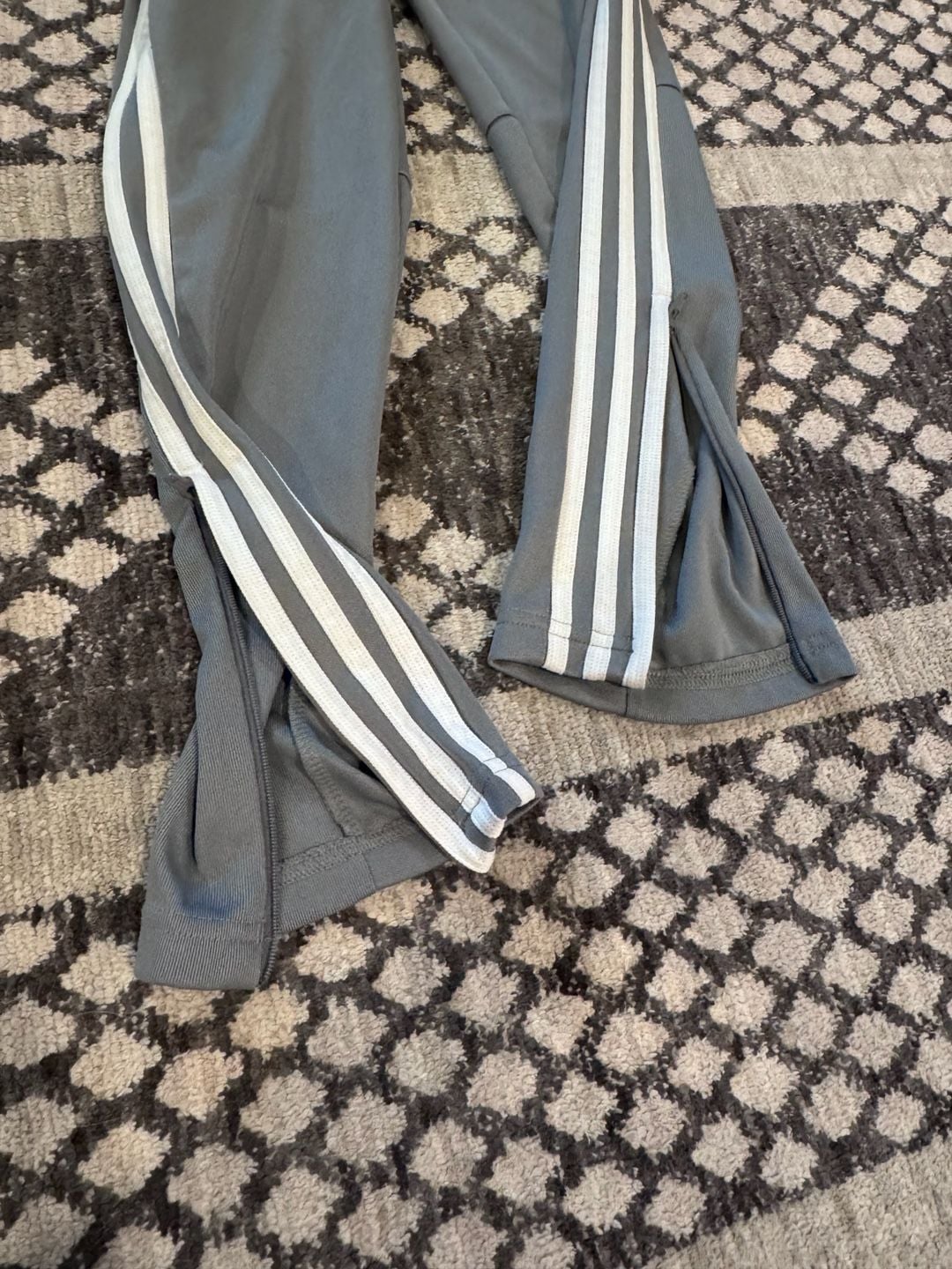 Adidas Tiro Training Pants Size 10/18 Gray Athletic Soccer Joggers 7