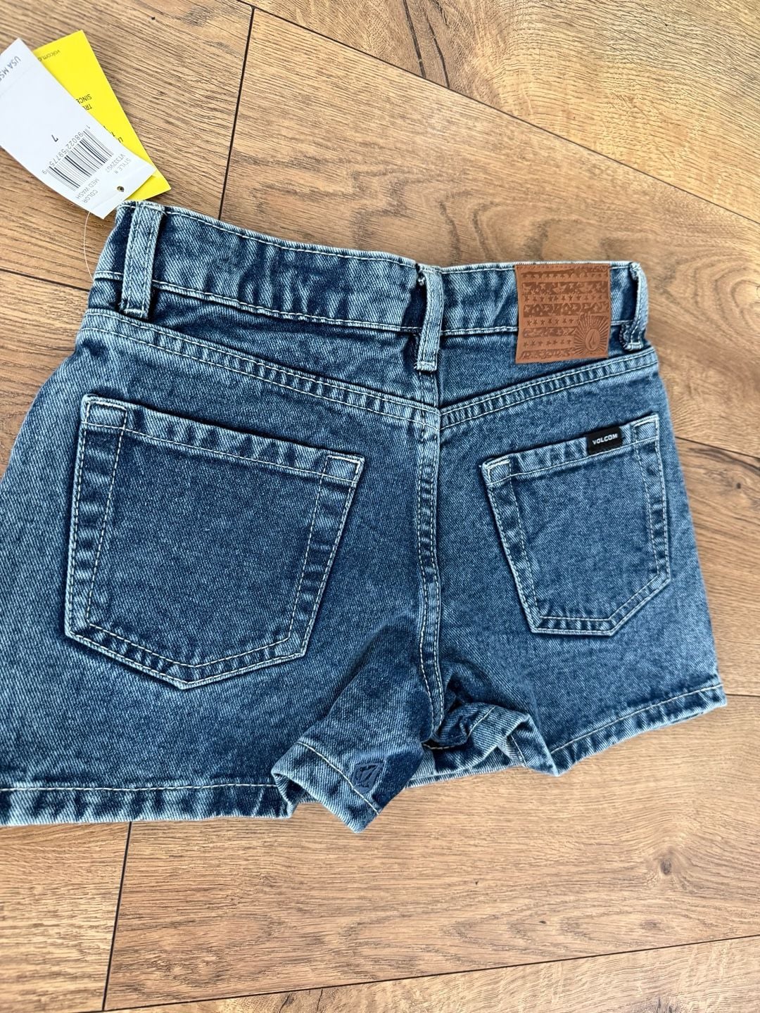Volcom Kids Denim Skort Size 7 Med Wash 7