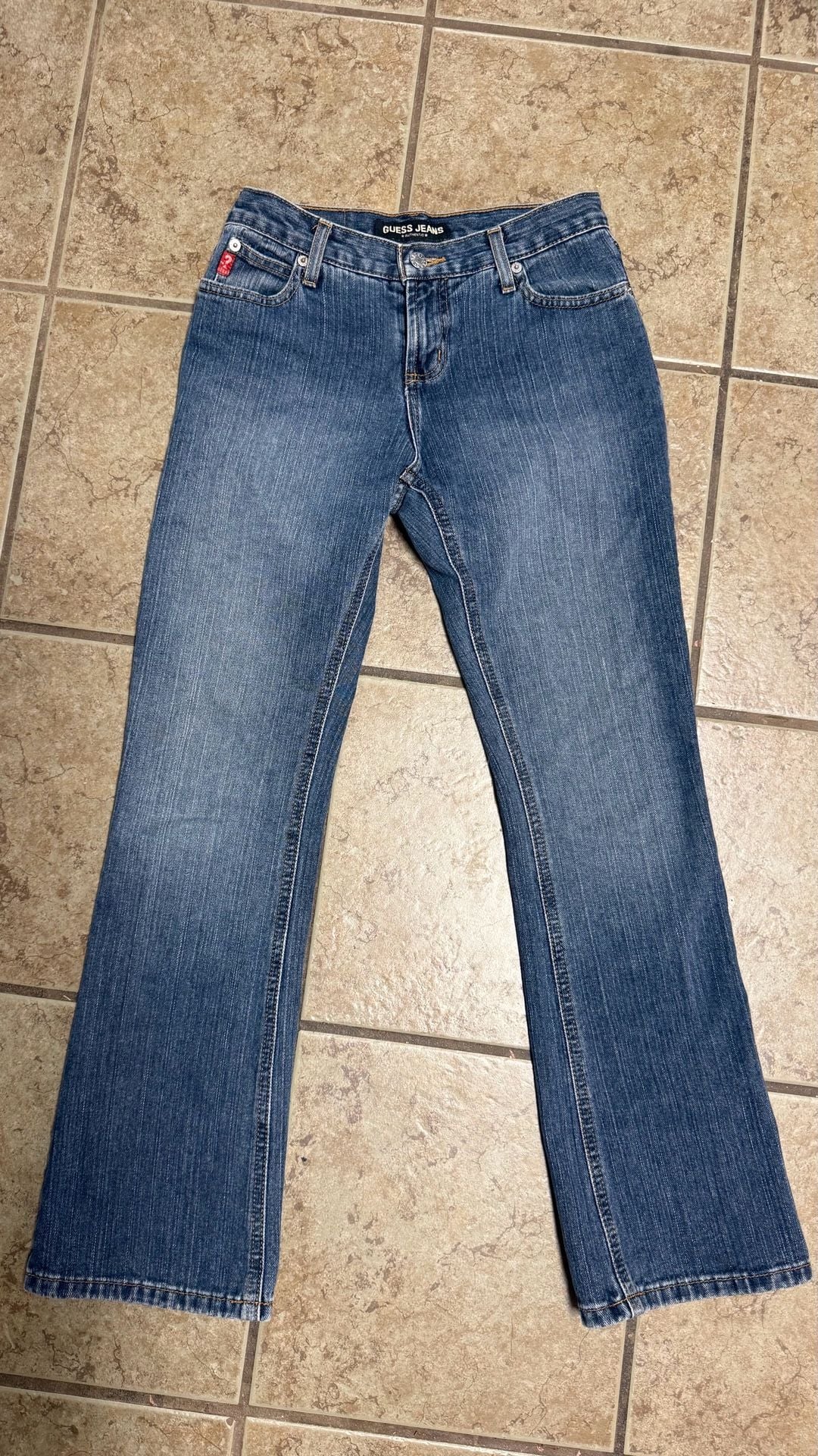 GUESS Jeans Womens Size 28 Blue Denim Straight Leg 100% Cotton Y2K Vintage S6 2