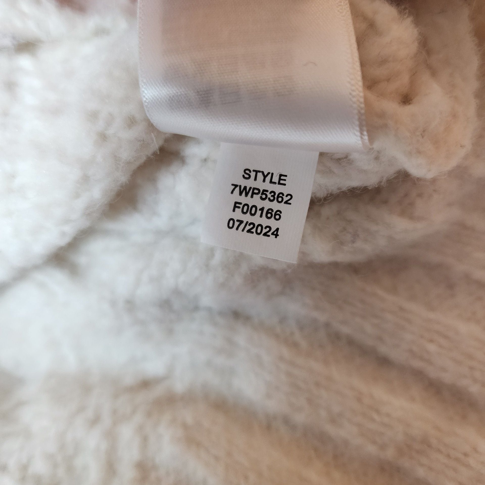 Lucky Brand Cable Knit Sweater Size L Ivory Cream Wool Blend Crewneck 5