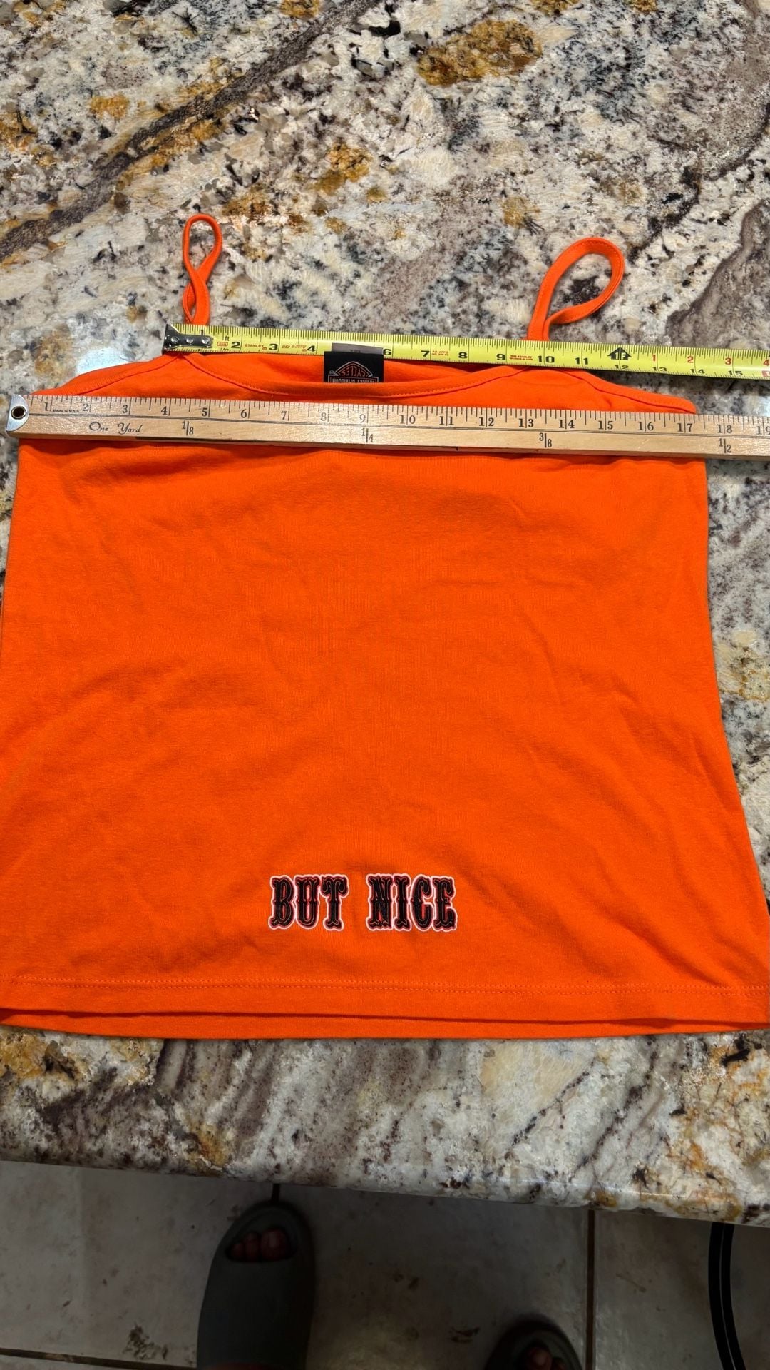 2007 y2kHarley-Davidson Naughty But Nice Camisole Tank Top Orange XL Orlando 7