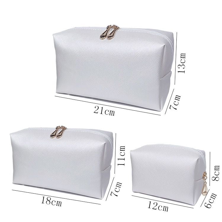 Large Hot Pearl Letter Cosmetic Bag in Black 8