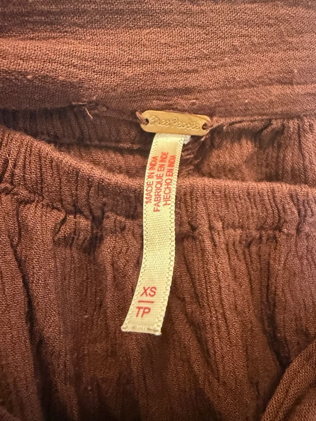 Free People Brown Wide Leg Pants 3