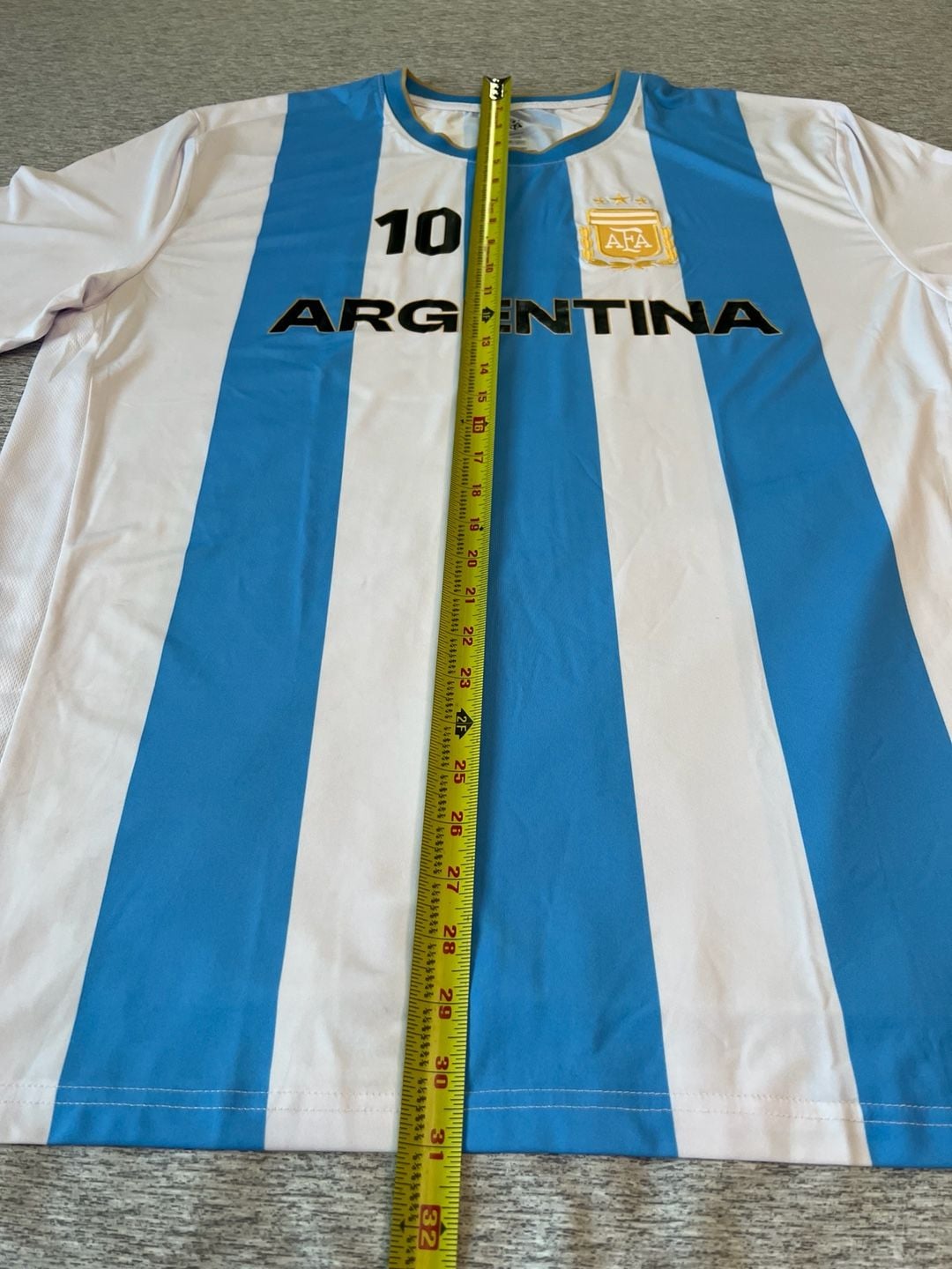 AFA Argentina Messi 10 Soccer Jersey Size XXL Blue White 8