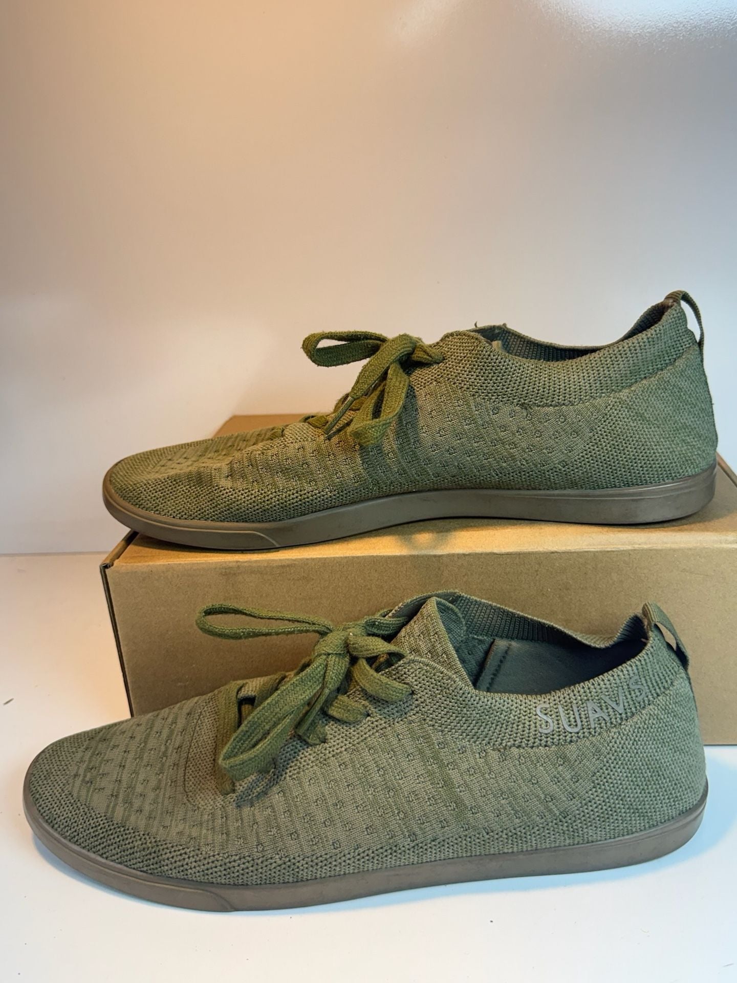 Suavs Zilker Sneakers Olive Green Size 11 6