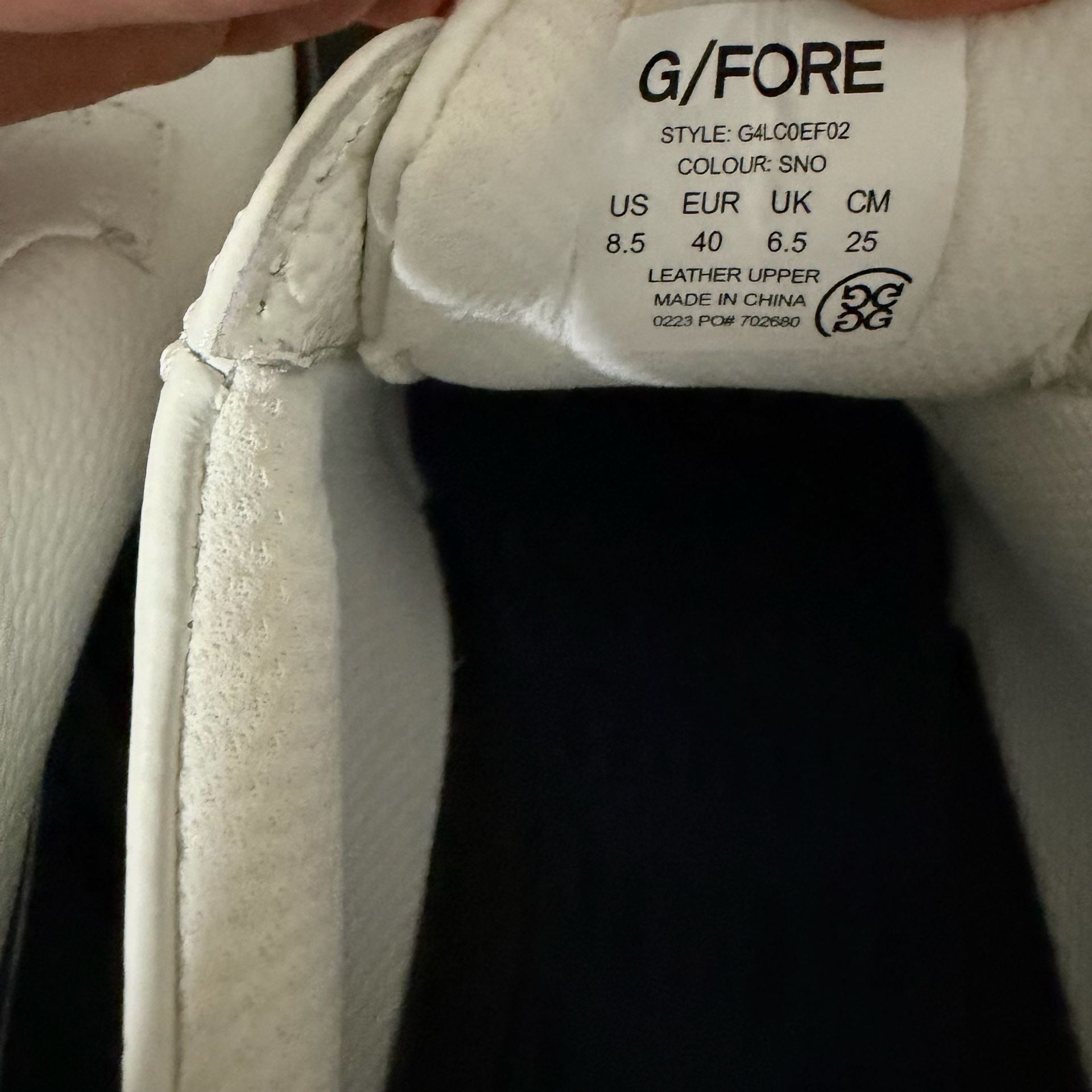G/Fore Ladies Collection Gallivanter Golf Shoes White Women's SZ 8.5 6