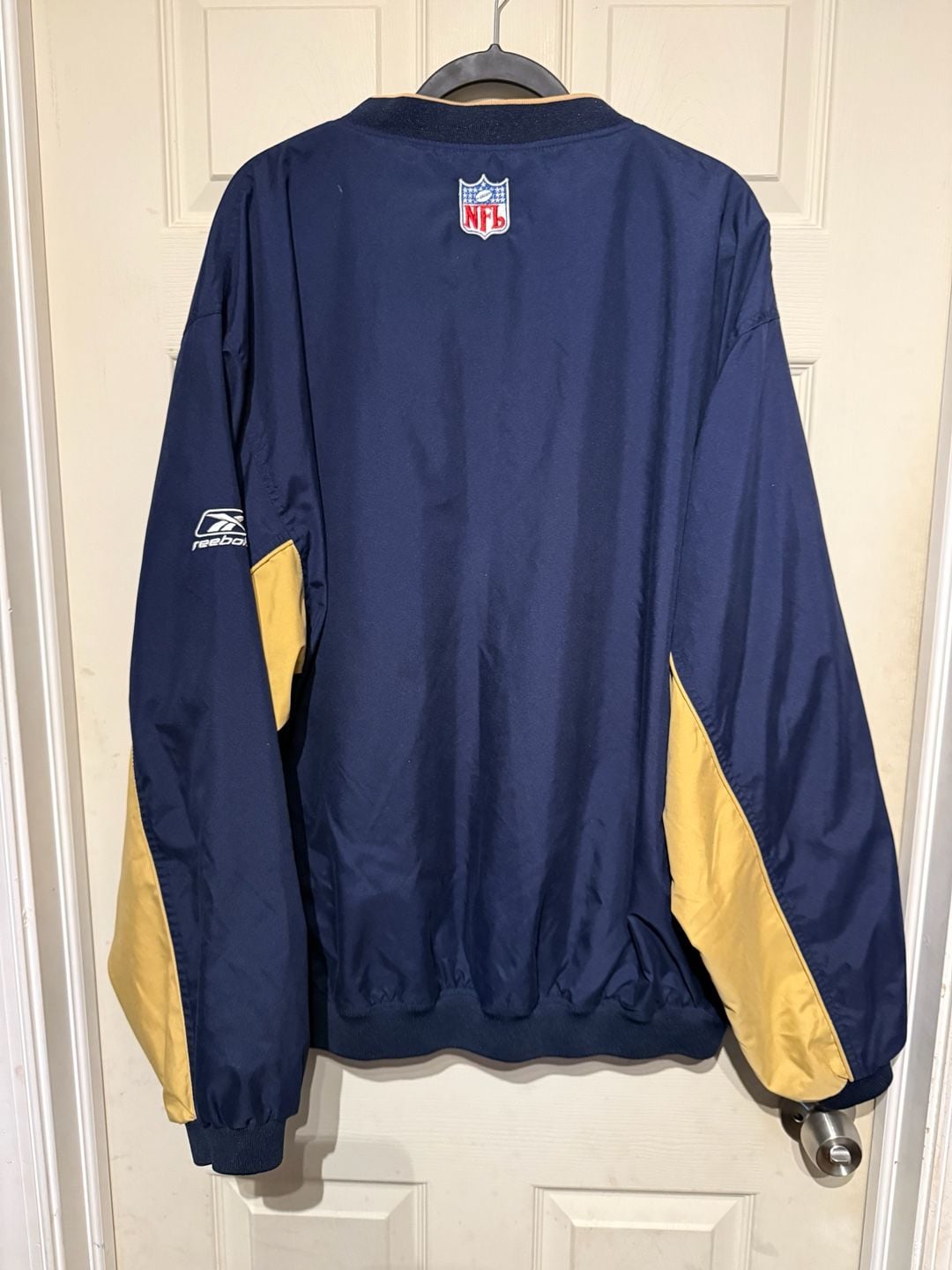 Vintage St. Louis Rams NFL Starter Windbreaker Jacket Blue Gold 3