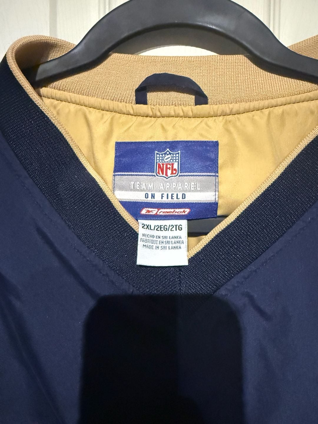 Vintage St. Louis Rams NFL Starter Windbreaker Jacket Blue Gold 4