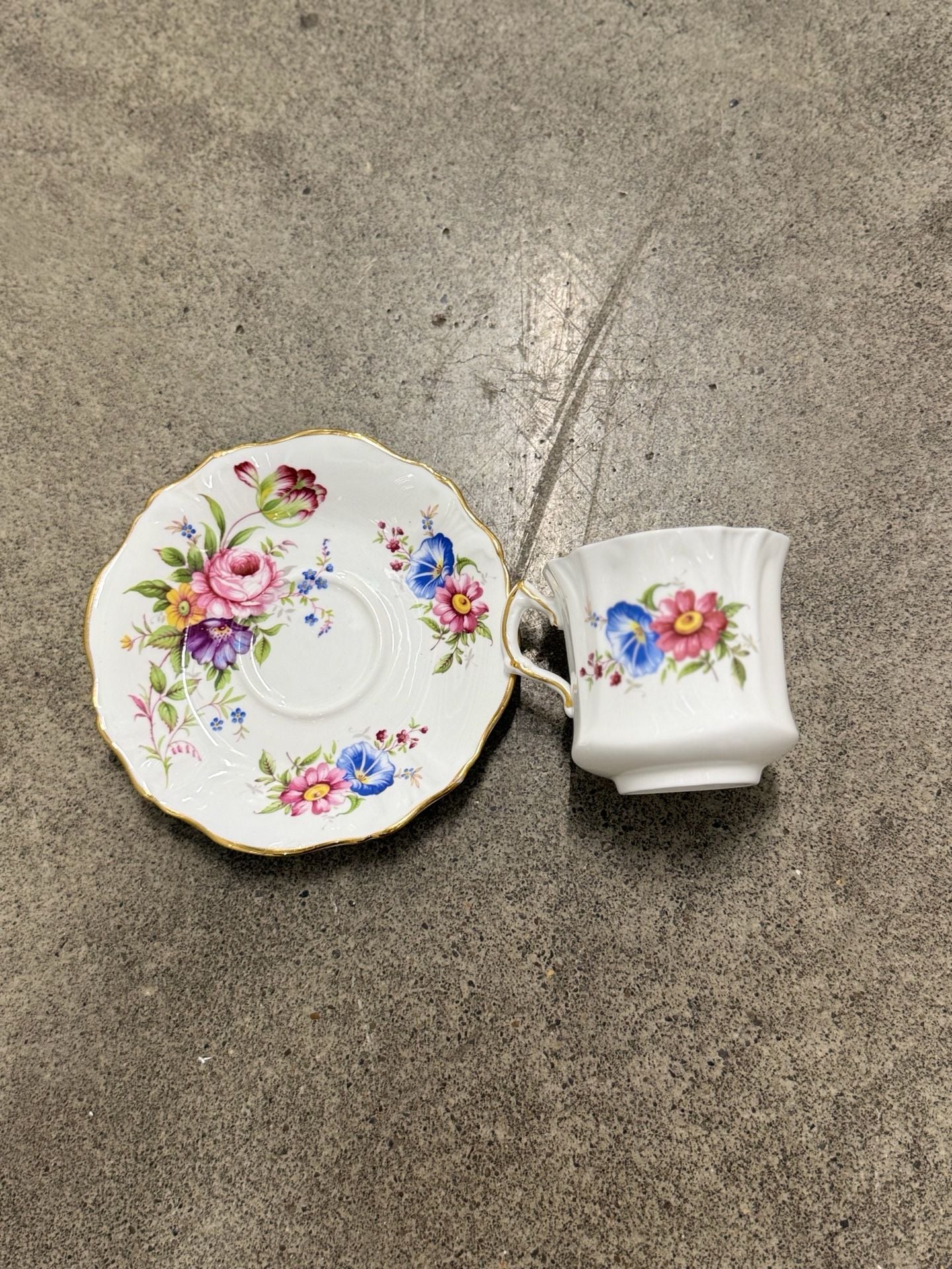 Hammersley Fine Bone China Floral Tea Cup And Saucer 2