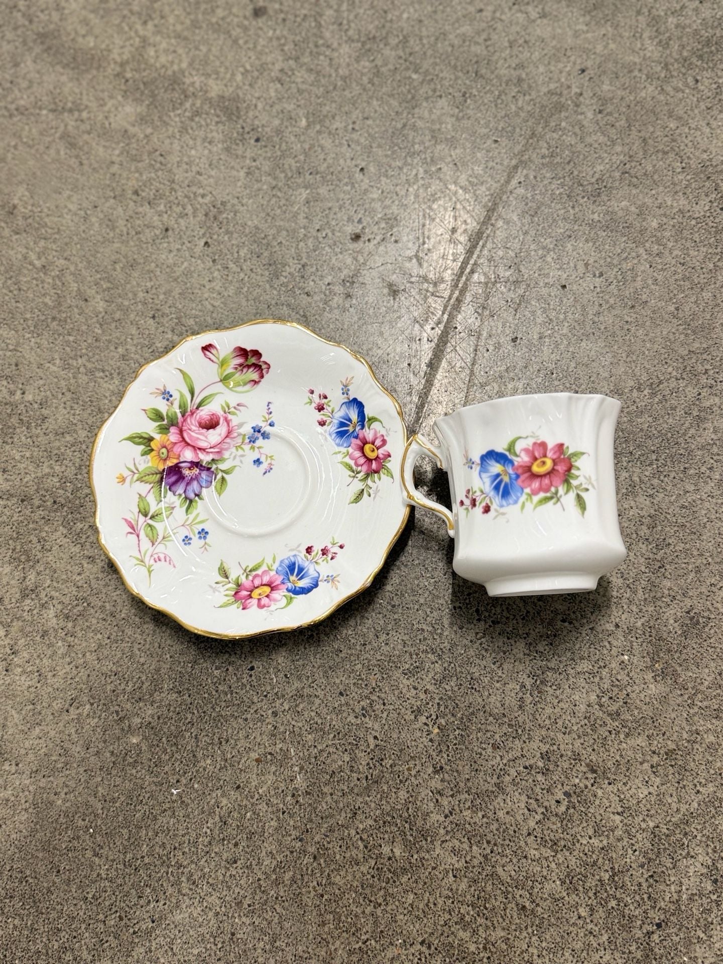 Hammersley Fine Bone China Floral Tea Cup And Saucer 4