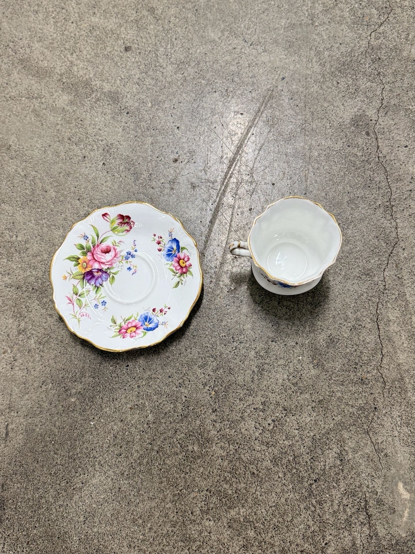 Hammersley Fine Bone China Floral Tea Cup And Saucer 5