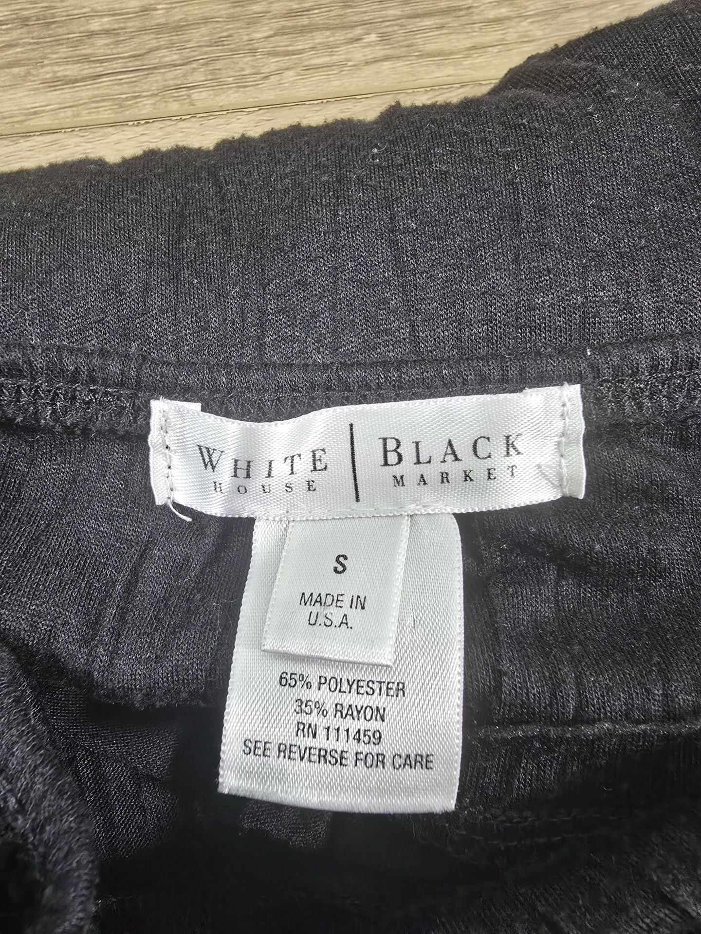 White House Black Market Black Tiered Midi Skirt Flowy Pull On Size S 9