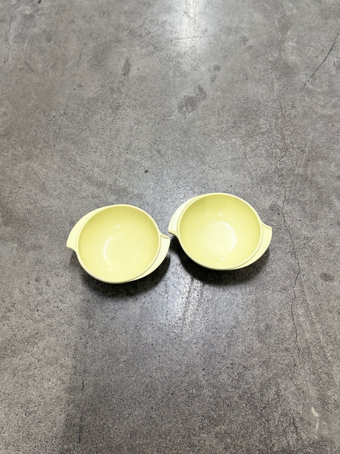 Boonton Melamine Yellow Handled Bowl Set 307-10 1