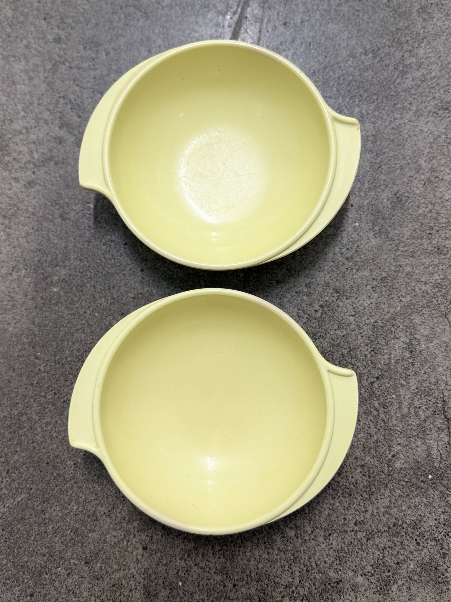 Boonton Melamine Yellow Handled Bowl Set 307-10 2