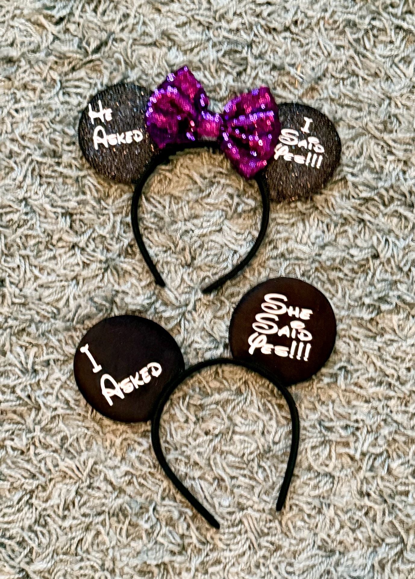 Proposal Mickey & Minnie Ears Headband Set 2