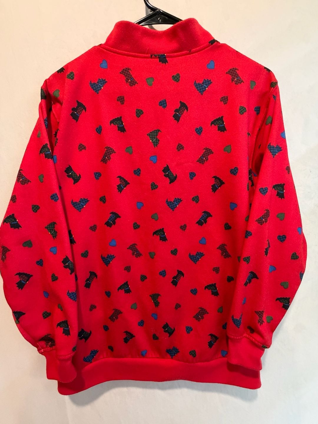 Blair Scottie Dog Print Snap Jacket Size Small 4