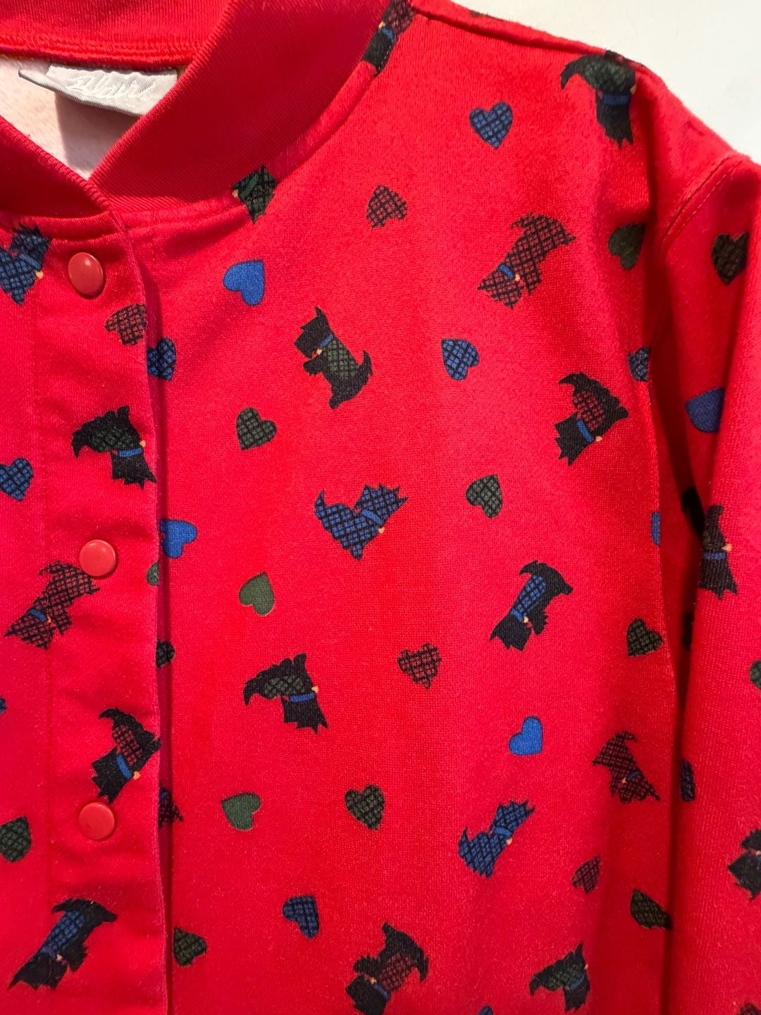 Blair Scottie Dog Print Snap Jacket Size Small 7