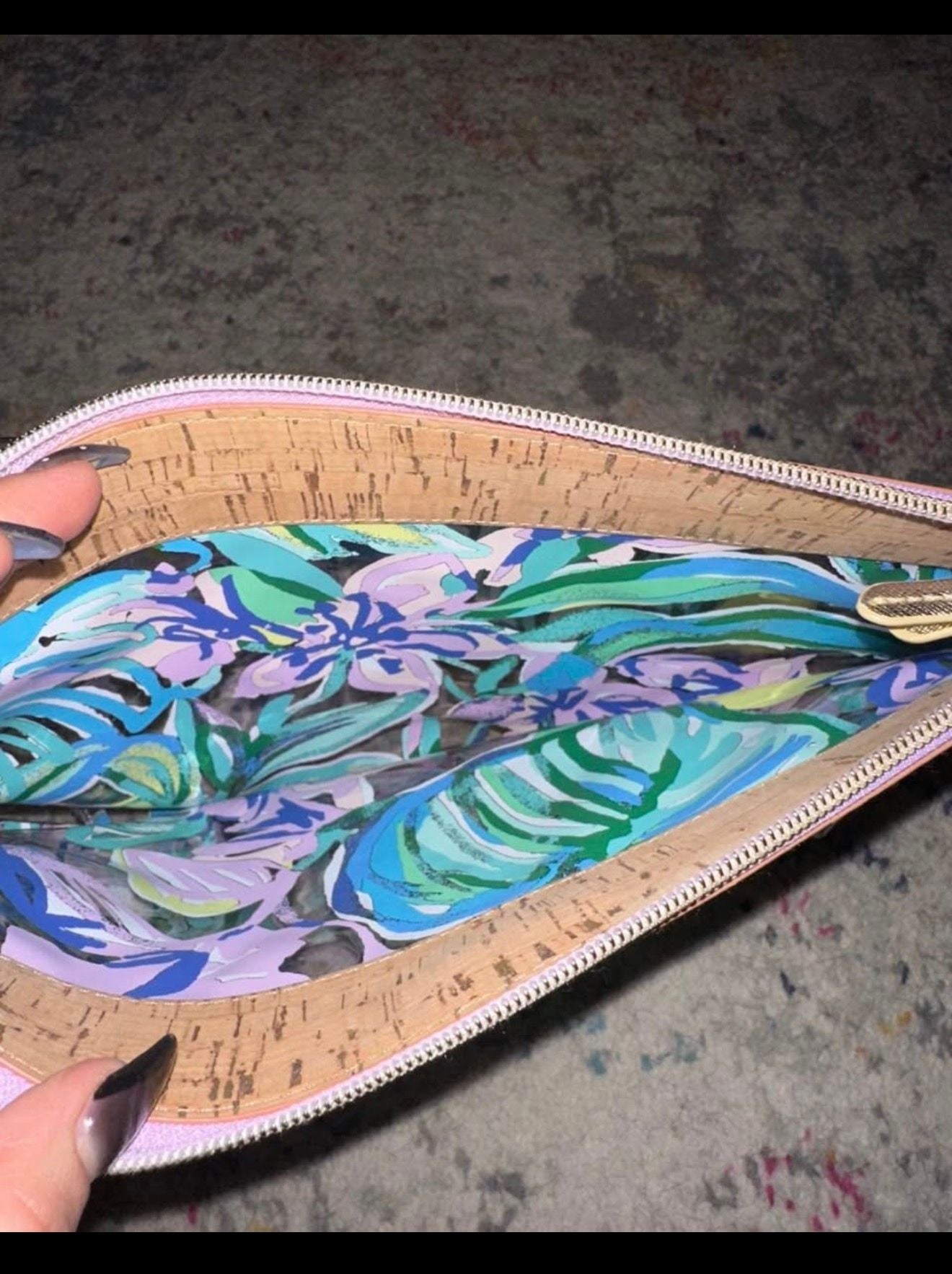 Lilly Pulitzer Floral Clear Wristlet Pouch 4