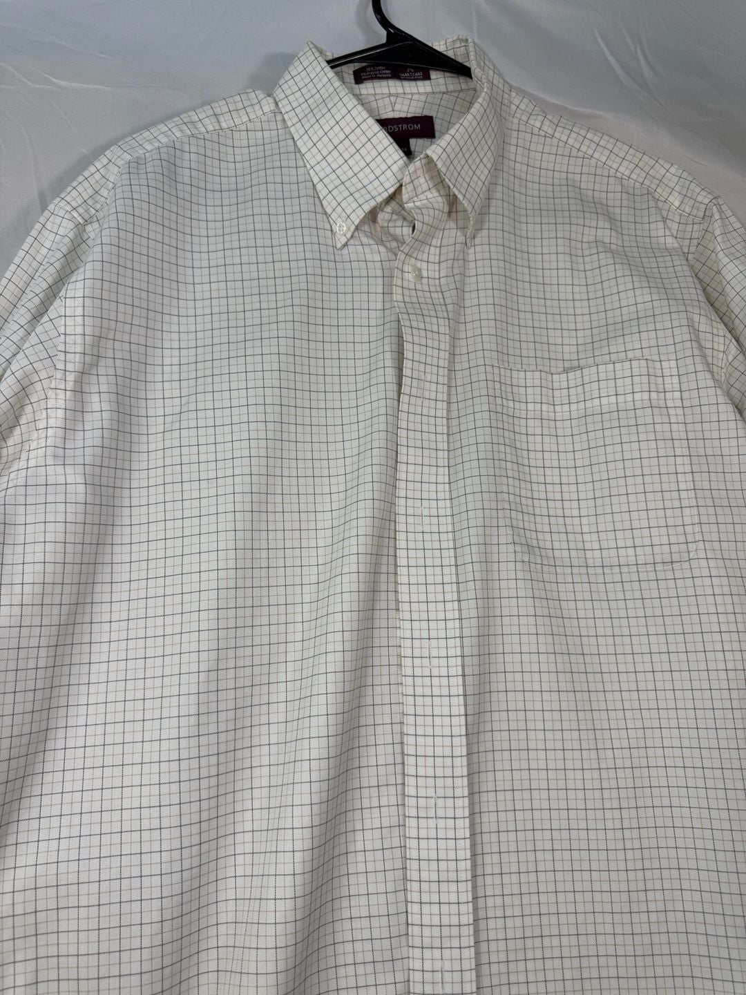 Nordstrom Smartcare Plaid Button Down Dress Shirt Size 16.5-34 7