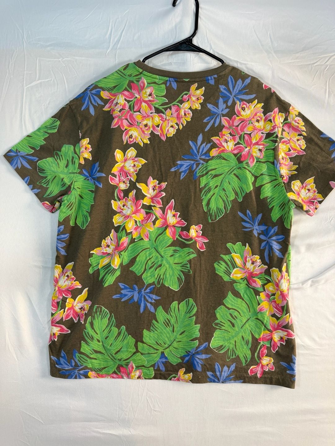 Polo Ralph Lauren Floral Pocket T-Shirt Size L Brown 6