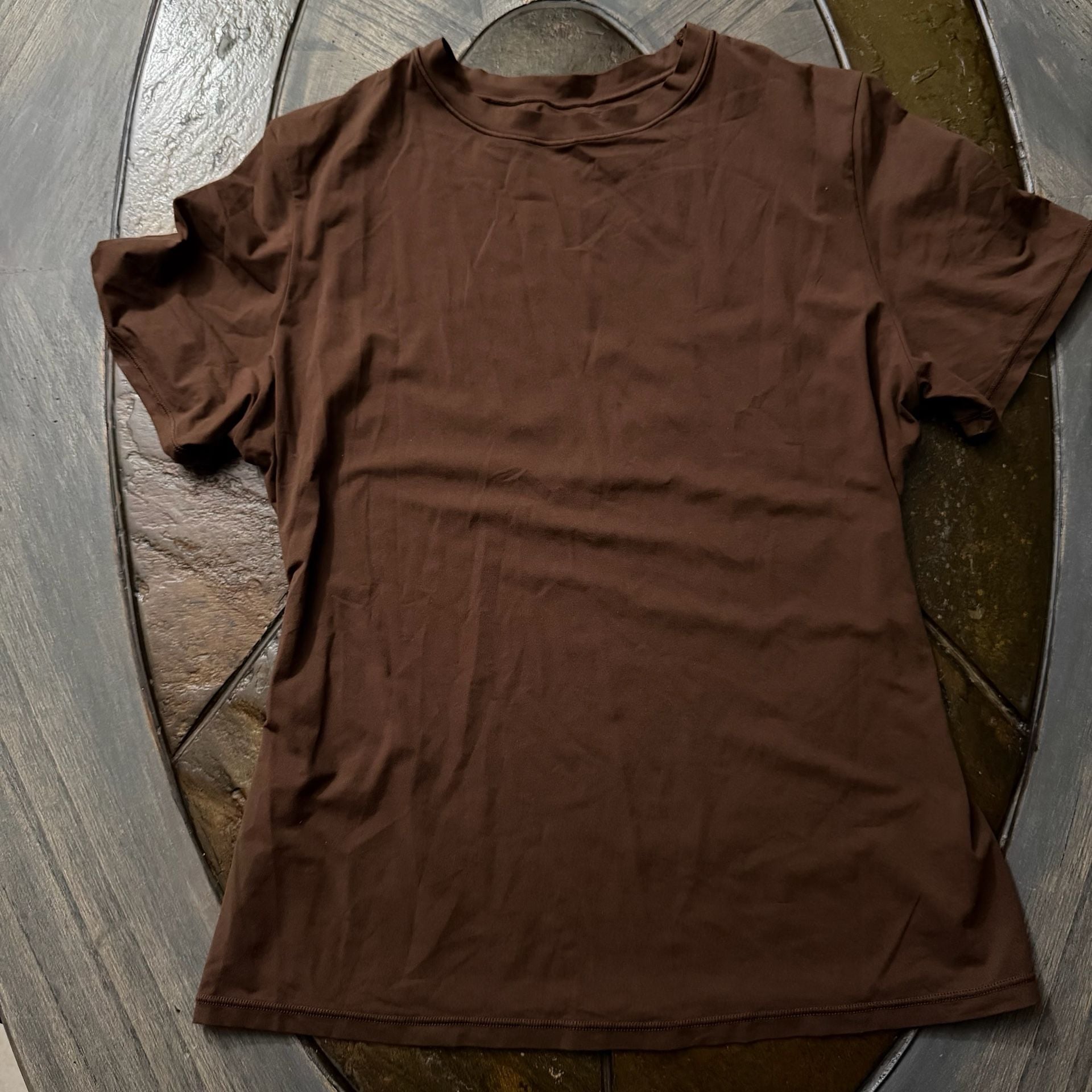 Skims Brown Short Sleeve T-Shirt Size M 2