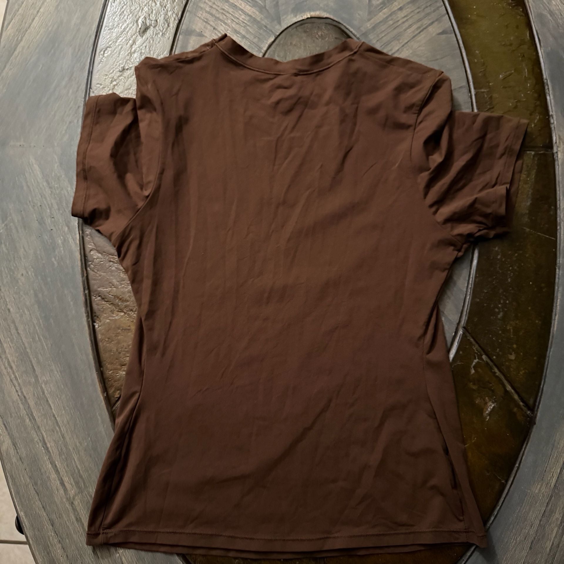 Skims Brown Short Sleeve T-Shirt Size M 3